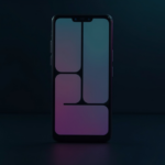 Fondo oscuro con un móvil mostrando una cuadrícula de aplicaciones: portada del artículo sobre Aurora Store y cómo instalar apps Android sin cuenta de Google
